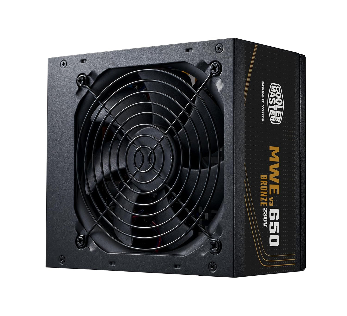 Cooler Master MWE 650 V3 Bronze ATX 3.1 Power Supply - Non Modular | 80 Plus Bronze Certified | Quite HDB Fan | DC-to-DC Circuit Design | ATX 3.1 Version | Ready for RTX 50 Series GPU | 650 Watt