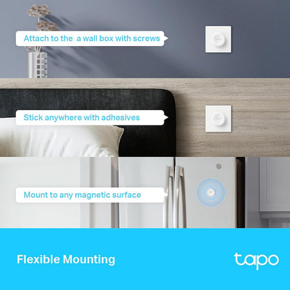 Tapo S200D Smart Remote Dimmer Switch, Multiple Ways Control, Real-Time Notifications, No Wire Required, Battery Included, Tapo Hub Required Sold Separately, Easy Setup And Use, 3 Volts