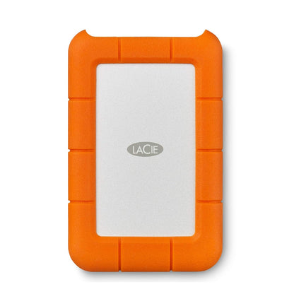 LaCie Rugged Mini 4TB External HDD | Orange - USB 3.0 Drop Shock Dust Rain Resistant | Compatible with Windows and Mac | Portable Hard Drive (LAC9000633)