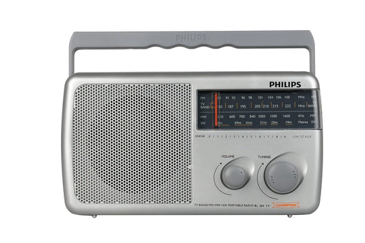 Philips Radio RL384/94 with MW/FM/SW/TV Bands, 500mW RMS Sound output, Battery: 3xR20 (4.5V DC)External DC SOCKET: 4.5V DC, Without Battery/Adaptor