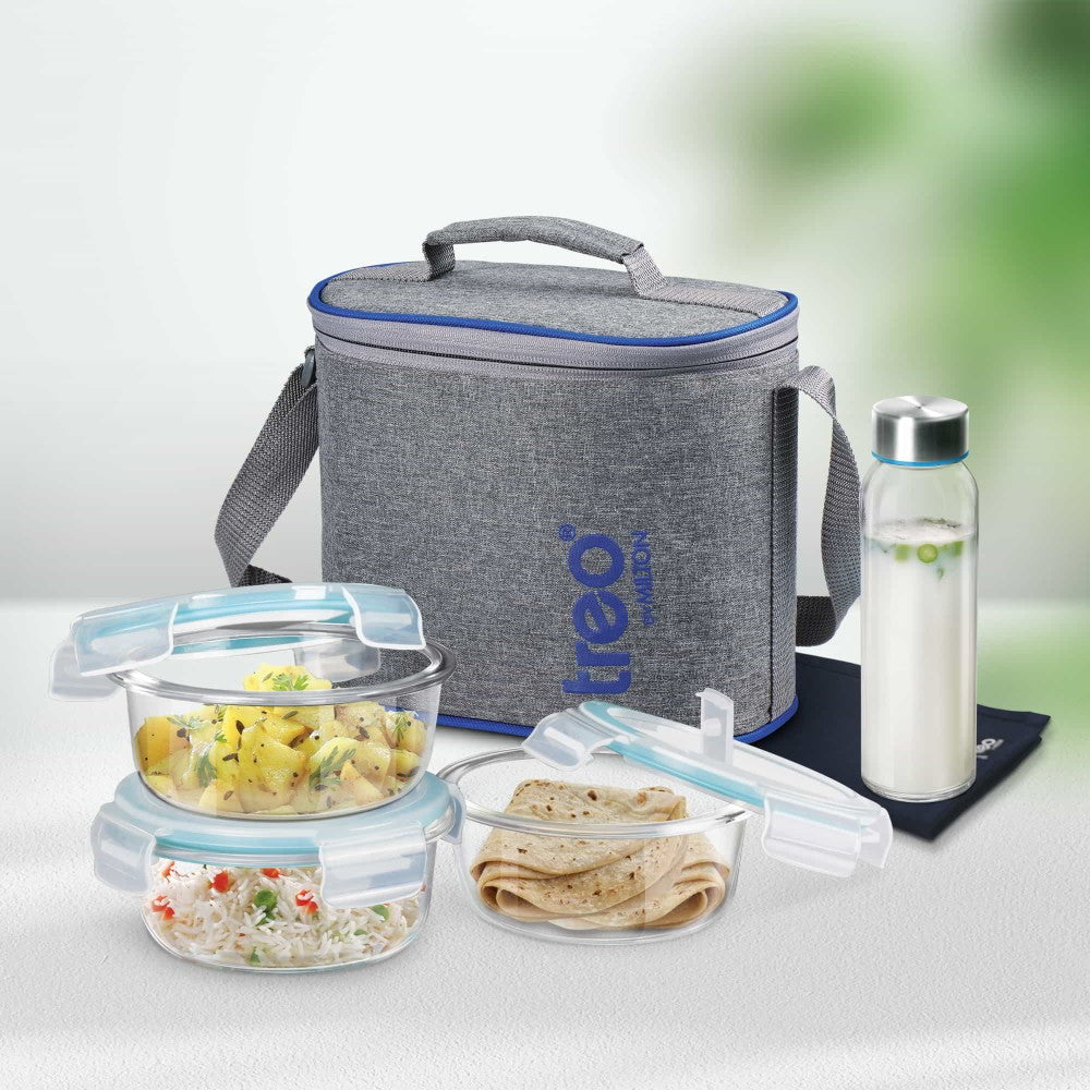 All Fresh Premier Glass Tiffin (Treo by Milton)