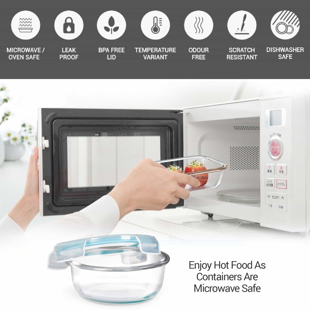 All Fresh Premier Glass Tiffin (Treo by Milton)