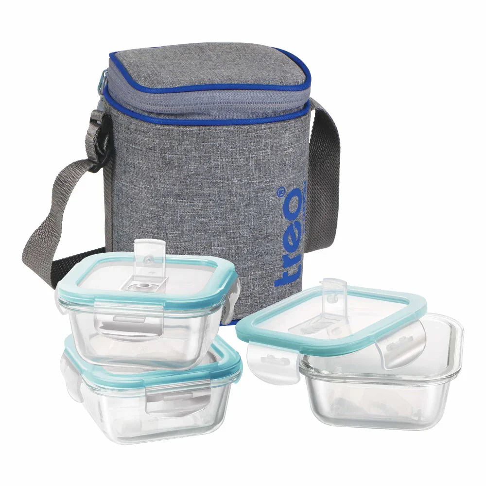 All Fresh Borosilicate Glass Tiffin (Treo by Milton)