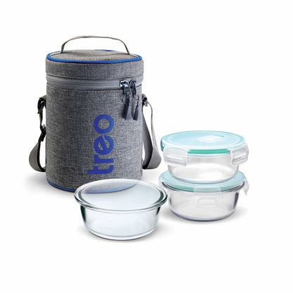All Fresh Borosilicate Glass Tiffin (Treo by Milton)