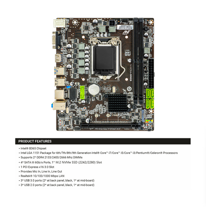 Ant Value B365MAD4-N Motherboard