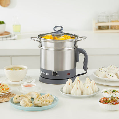 Borosil Quick Multipurpose Kettle, 1.3L