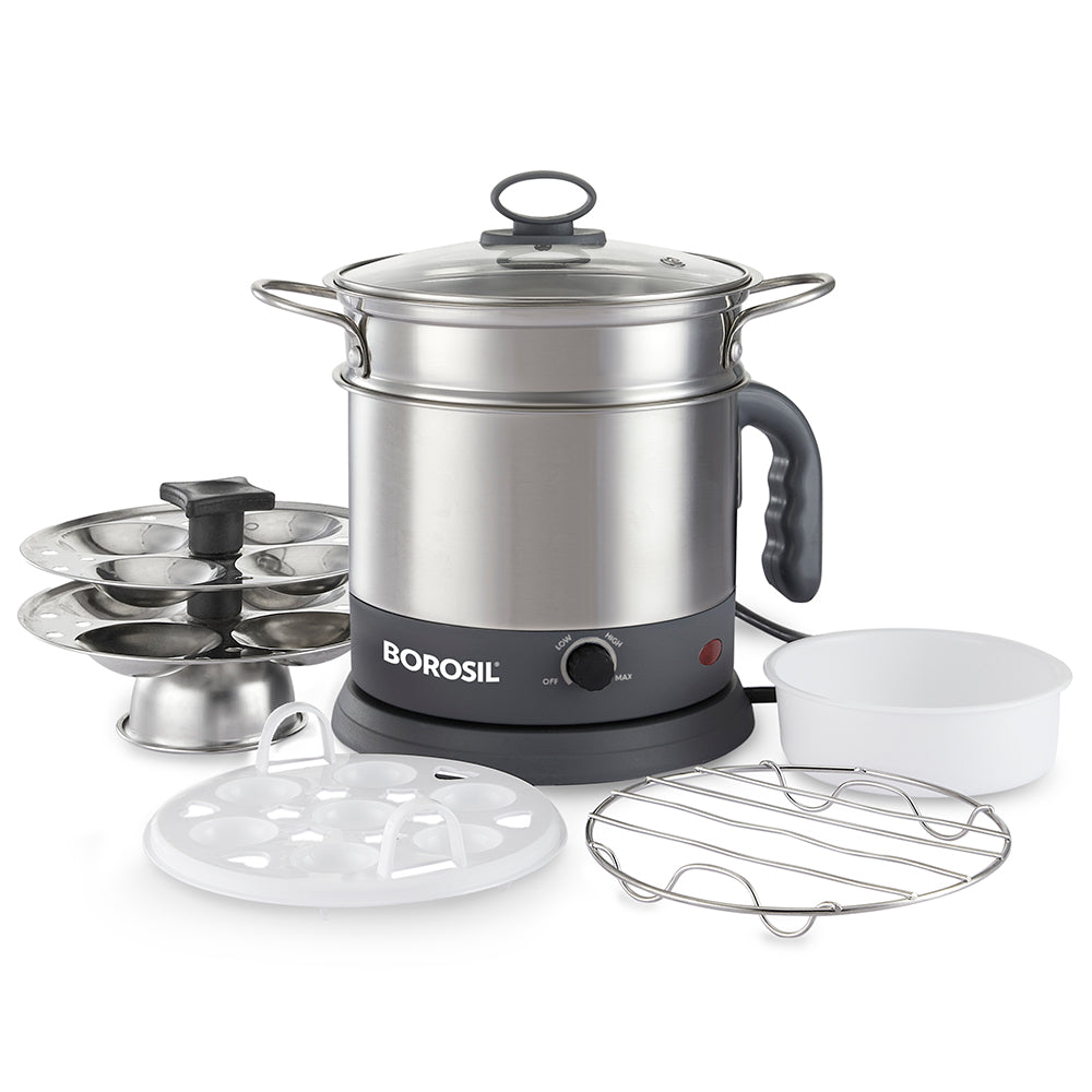 Borosil Quick Multipurpose Kettle, 1.3L