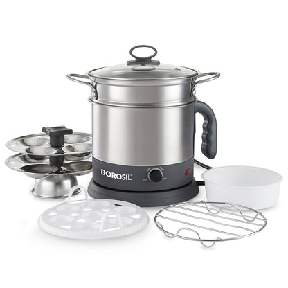 Borosil Quick Multipurpose Kettle, 1.3L