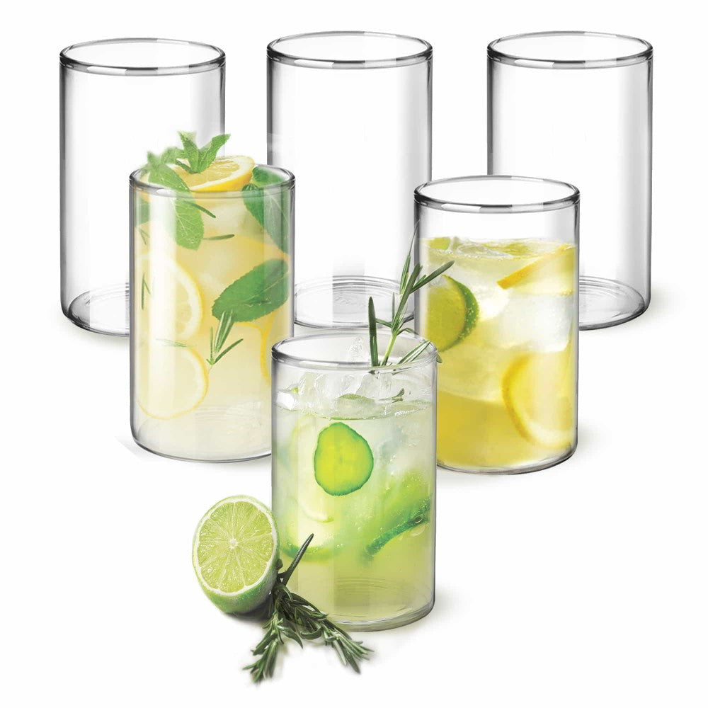 Borosilicate Decorative Vector Glass Tumbler (Treo by Milton)