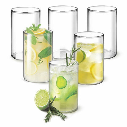 Borosilicate Decorative Vector Glass Tumbler (Treo by Milton)