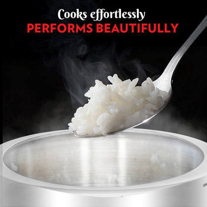 Borosil Inner Lid Tri-Ply Pressure Cooker, 3.5L