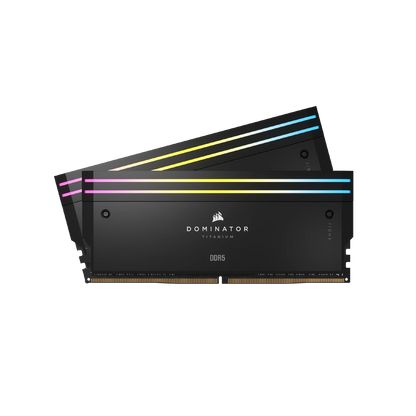 Corsair Memory CMP64GX5M2B6000C30 -  DOMINATOR® TITANIUM RGB 64GB (2x32GB) DDR5 DRAM 6000MT/s CL30 Intel XMP Memory Kit