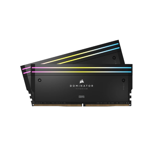 Corsair Memory CMP64GX5M2B6000C30 -  DOMINATOR® TITANIUM RGB 64GB (2x32GB) DDR5 DRAM 6000MT/s CL30 Intel XMP Memory Kit