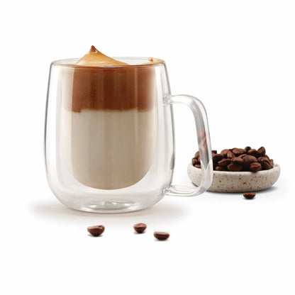 Double Wall Tea/Coffee Glass Mug (Treo by Milton)