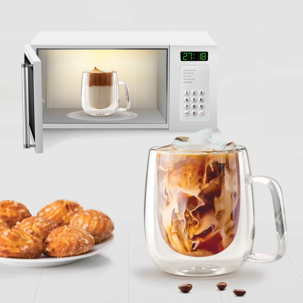 Double Wall Tea/Coffee Glass Mug (Treo by Milton)