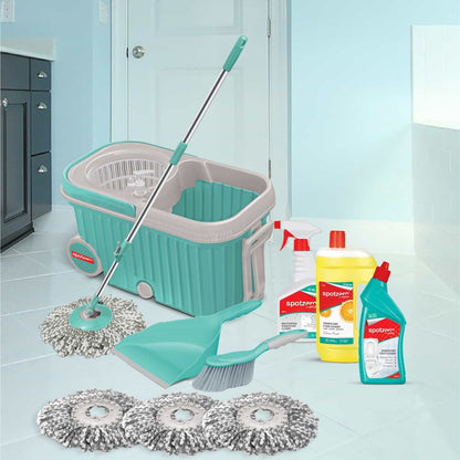 Elite Mop Floor Cleaning Kit with added Refill (Spotzero by Milton)