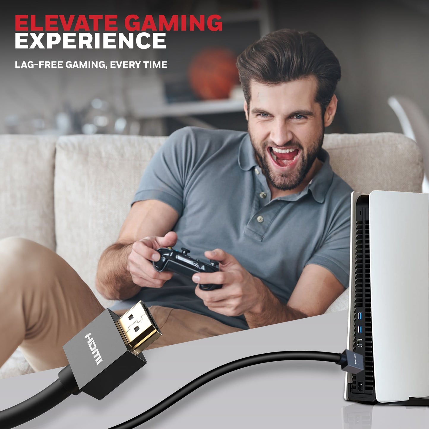 Honeywell HDMI 2.0 Cable with Ethernet | High Speed HDMI Cable 10.2GBPS | Supports 3D /4Kx2K Ultra High Definition | 3D Home Theatre | 3D Gaming | Black (65.6ft/20M)
