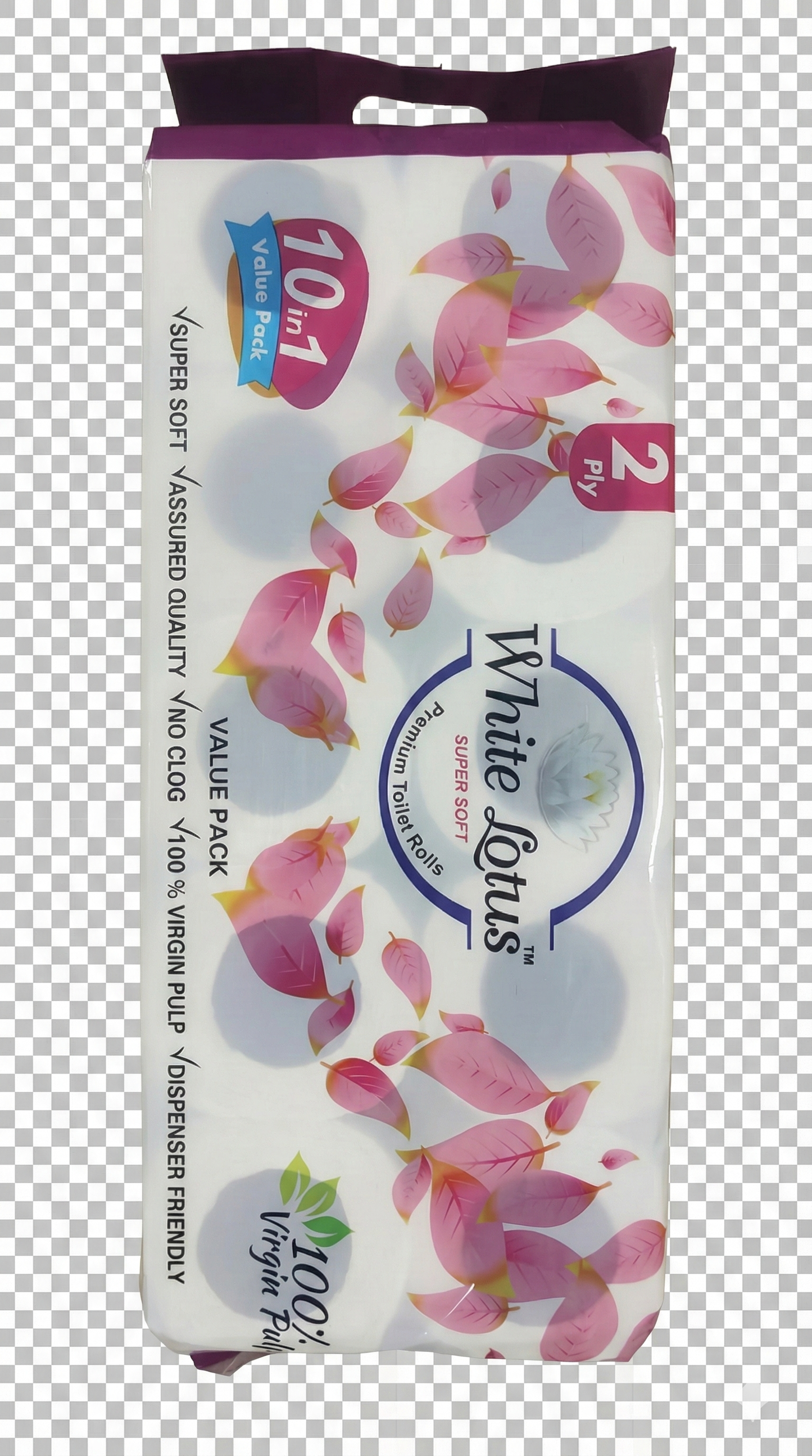 Toilet Tissue Paper Roll 10 in 1 , Pack of 1, Soft tissues