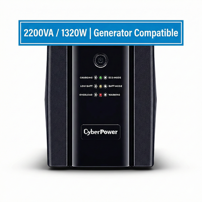 CyberPower UT2200E 2200VA / 1320W Line-Interactive UPS | Heavy Duty Power Backup with AVR
