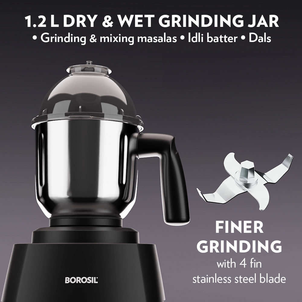 Borosil Silverline Mixer Grinder W17