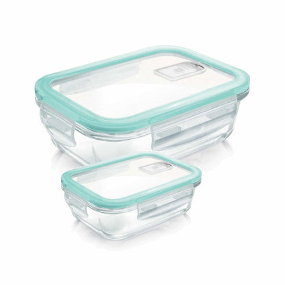 Hi Borosilicate Clip Fresh Rectangular Container (Treo by Milton)