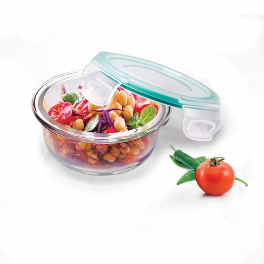 Hi Borosilicate Clip Fresh Round Container (Treo by Milton)
