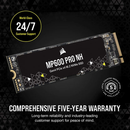 Corsair MP600 PRO NH 8TB PCIe 4.0 (Gen 4) x4 NVMe M.2 SSD