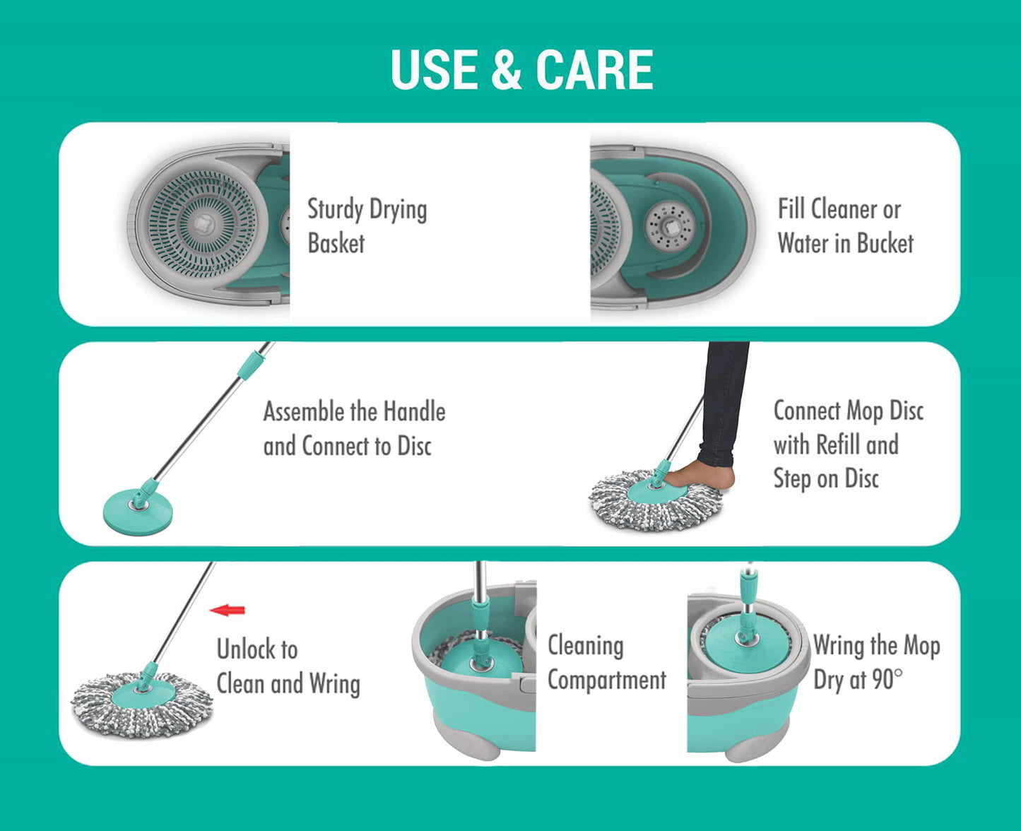 Maxx Spin Mop (Spotzero by Milton)