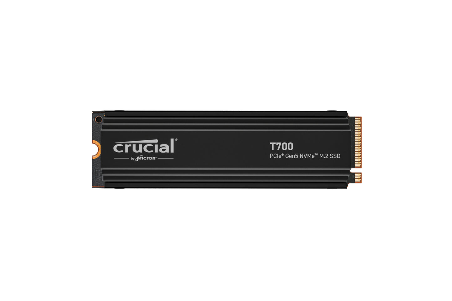 Crucial T700 1TB PCIe Gen5 NVMe M.2 SSD with heatsink speeds of up to 12,400MB/s sequential reads and up to 11,800MB/s sequential writes