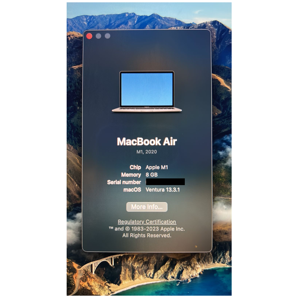 Used Apple Mackbook Air M1 Chip 13.3 inch 8GB RAM 512GB SSD-Laptops-Apple-computerspace