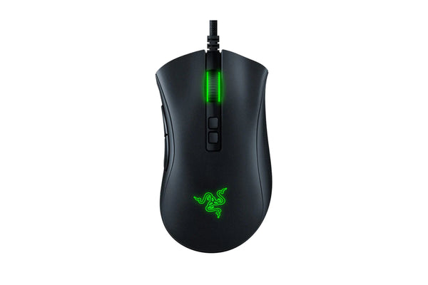 Razer DeathAdder V2 Wired Gaming Mouse | 8 Programmable Buttons | 20,000 DPI Optical Sensor - Chroma RGB Lighting - Classic Black - RZ01-03210100-R3M1