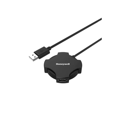 Honeywell 4 Port USB Non-Powered Hub 2.0- Black 1.2M Length Cable, 90 Gram (HC000011/LAP/NPH/4U/BLK)