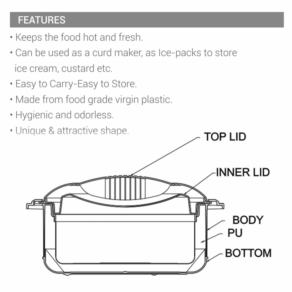 New Orchid Stainless Steel Casserole (Milton)