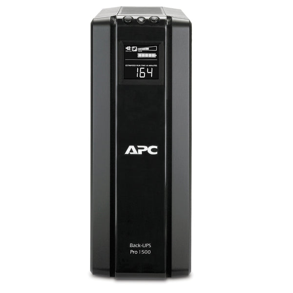 APC Back-UPS Pro BR1500G-IN 1500VA / 865W UPS with LCD & AVR | 6 Outlets, Up to 50 Min Backup | for PC & Home Office