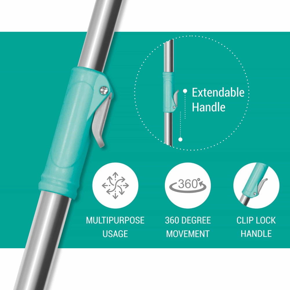 Spin Mop Rod With Mop Refill (Spotzero by Milton)
