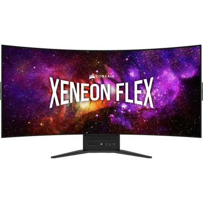 CORSAIR XENEON FLEX 45WQHD240 45-Inch Bendable Gaming Monitor, 3440 x 1440, 240Hz, 0.03ms GtG, HDR with 1000nit Peak Brightness, 1.5M:1 Contrast Ratio, 1.07 Billion Colors-Monitor-Corsair-computerspace