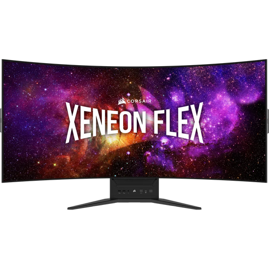 CORSAIR XENEON FLEX 45WQHD240 45-Inch Bendable Gaming Monitor, 3440 x 1440, 240Hz, 0.03ms GtG, HDR with 1000nit Peak Brightness, 1.5M:1 Contrast Ratio, 1.07 Billion Colors-Monitor-Corsair-computerspace
