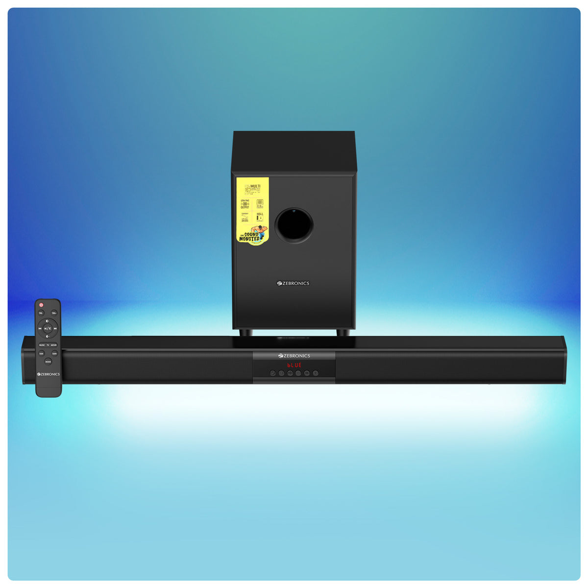 Zebronics ZEB-Sonata 2 2.1 Soundbar Speaker with Subwoofer