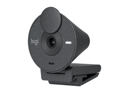 Logitech BRIO 300 A 1080p webcam with auto light correction, noise-reducing mic, and USB-C connectivity