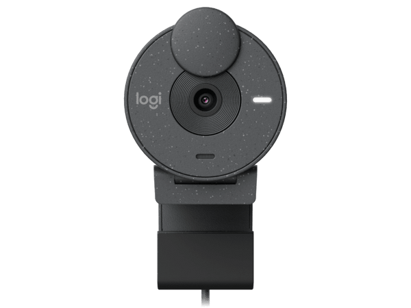 Logitech BRIO 300 A 1080p webcam with auto light correction, noise-reducing mic, and USB-C connectivity