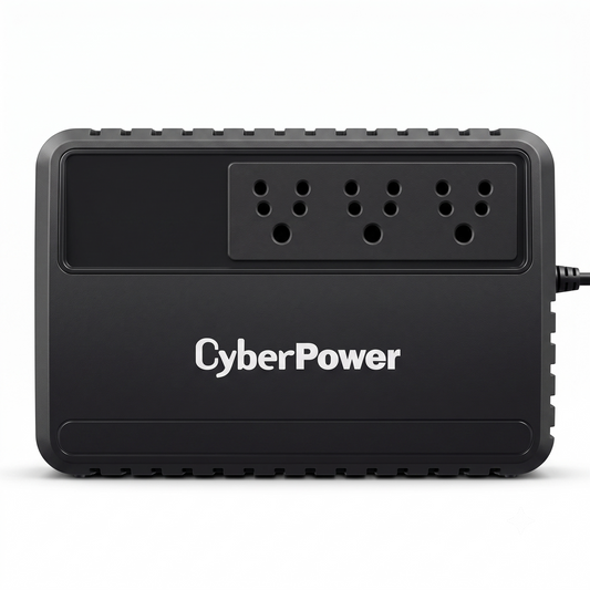 CyberPower BU600E 600VA/360W Line-Interactive UPS | Tower | 3 Outlets | AVR | BIS Certified