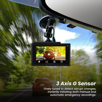 IZI DRIVE Plus 4K Dash Camera - Dual Channel, GPS, Night Vision