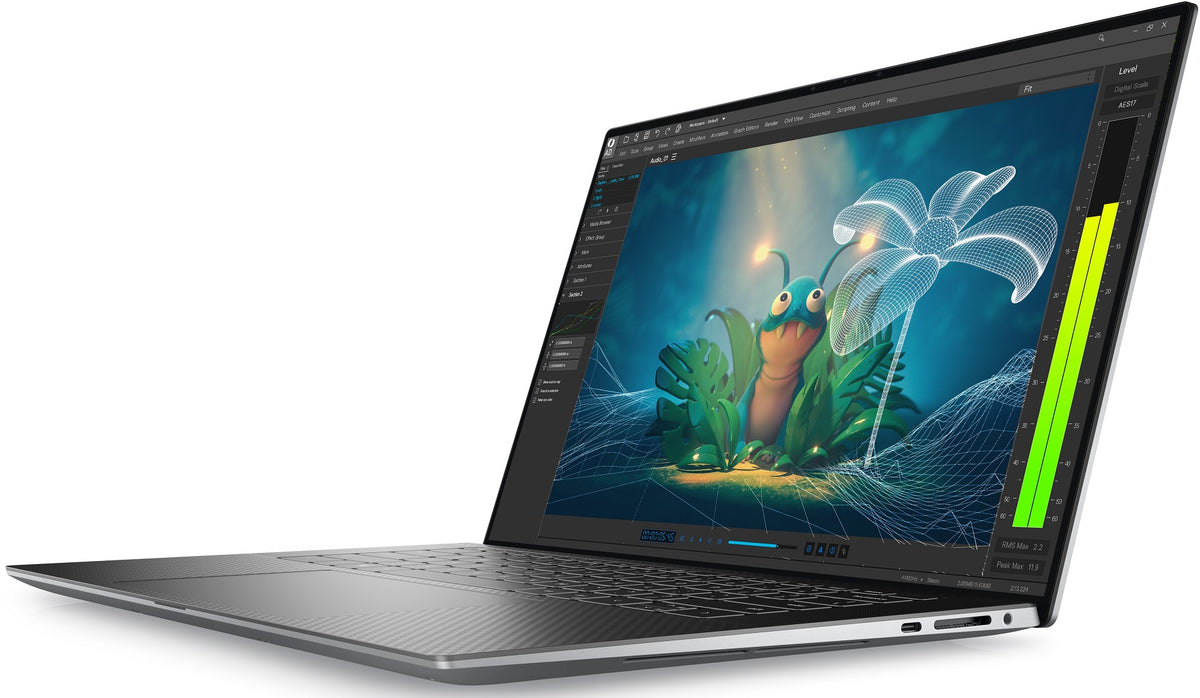 Dell Precision 5570 refurbished mobile workstation with backlit keyboard