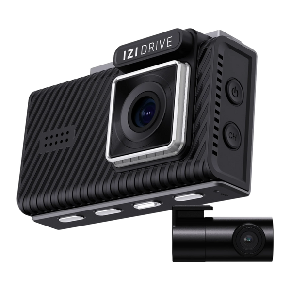 IZI DRIVE Plus 4K Dash Camera - Dual Channel, GPS, Night Vision
