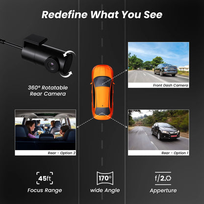 IZI DRIVE Plus 4K Dash Camera - Dual Channel, GPS, Night Vision