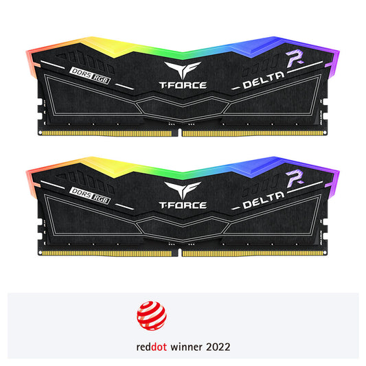 Teamgroup DDR5 Delta RGB Kits 5200MHz 32GBx2 CL40 Black FF3D564G5200HC40CDC01