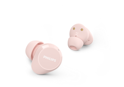 Philips True Wireless Headphones TAT1209BK/00 Up to 18 hours of play time with the case IPX4 splash and sweat resistant Black