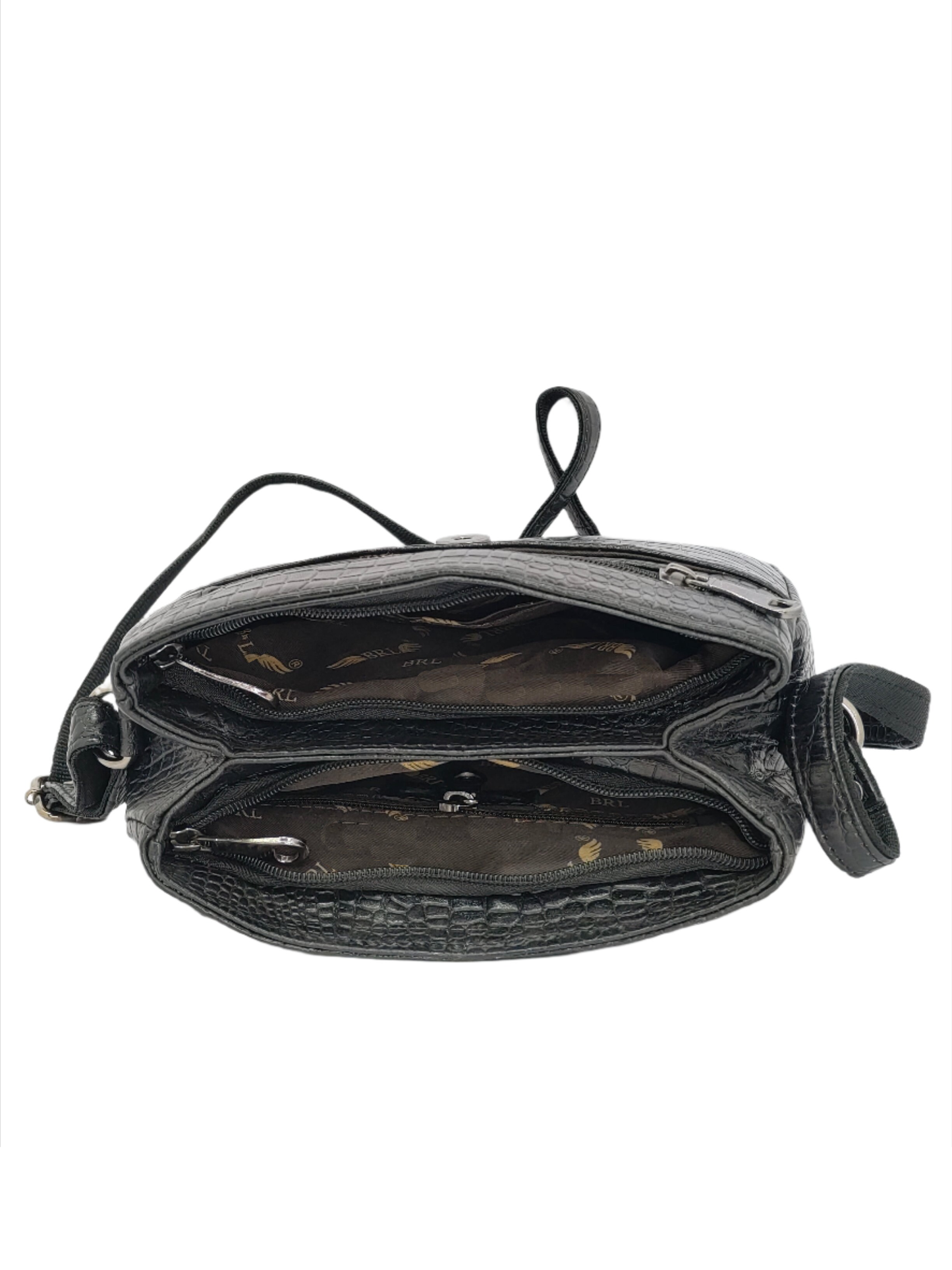 Regal Pixies Genuine Leather Ladies Sling Bag | Black