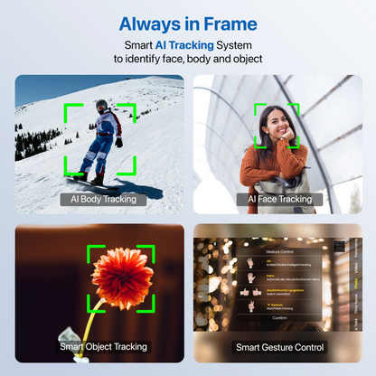 IZI GO-X 3-Axis Gimbal Online: OLED Display, LED Light, AI Tracking