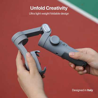 IZI GO-X 3-Axis Gimbal Online: OLED Display, LED Light, AI Tracking